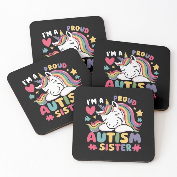 Item preview, Autism Awareness Dabbing Unicorn Girl Proud Autism Sister designed and sold by teeturle.