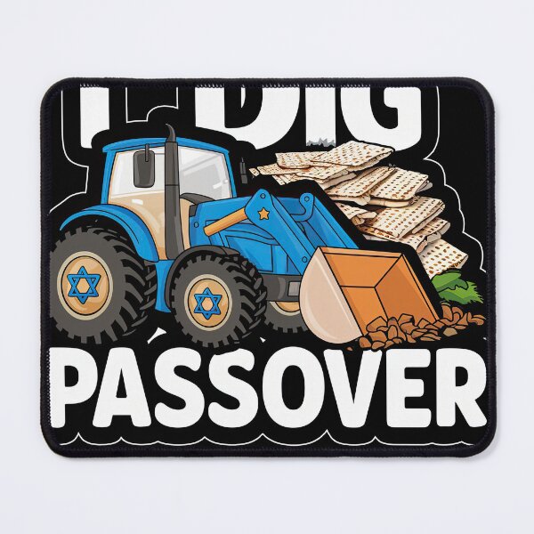 Item preview, IDig Passover Matzah Balls Afikoman Excavator Pesach Seder designed and sold by teeturle.
