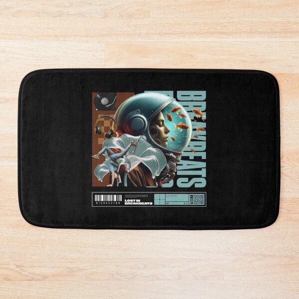 Item preview, BREAKBEAT  - Female Astronaut (blue/white) designed and sold by Discothreadz.