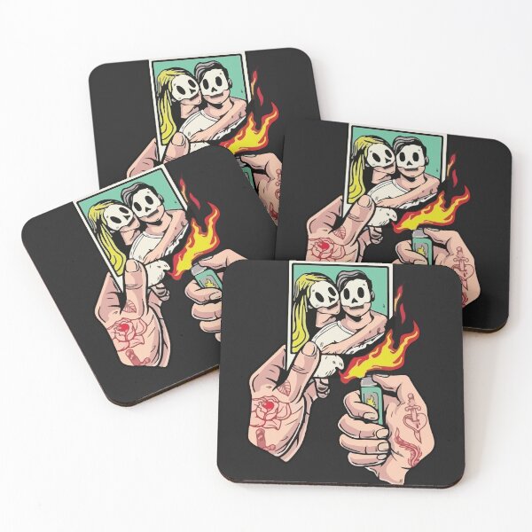 Item preview, Flaming Forever: A Skull Couple's Love designed and sold by -DEEWOLF-.
