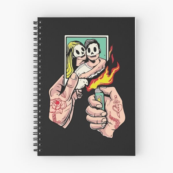 Item preview, Flaming Forever: A Skull Couple's Love designed and sold by -DEEWOLF-.