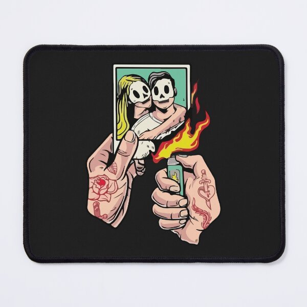Item preview, Flaming Forever: A Skull Couple's Love designed and sold by -DEEWOLF-.