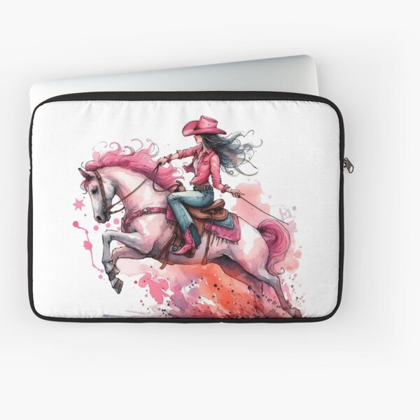 Aperçu de l'œuvre Fille de cheval, fille de cheval de cow-girl rose créée et vendue par erkinmaddison.