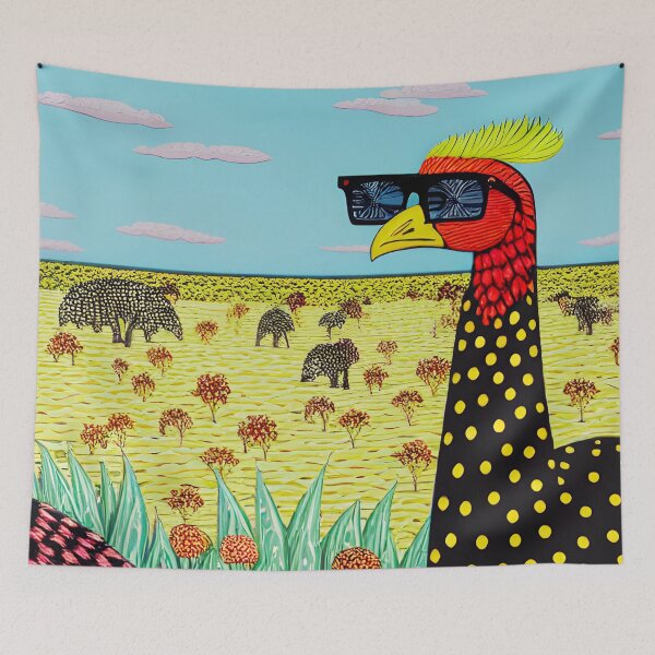 Item preview, Safari Chic: The Ostrich's Gaze 2 designed and sold by ramboe.