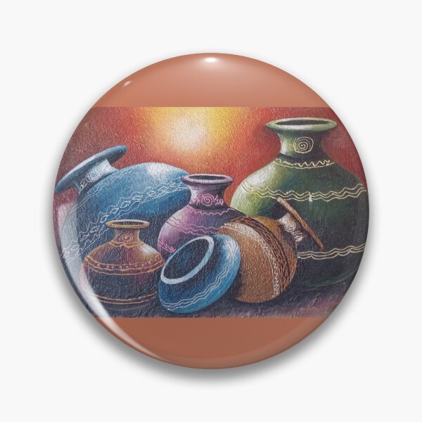 Item preview, Clay pot art. designed and sold by Mati Robledo.