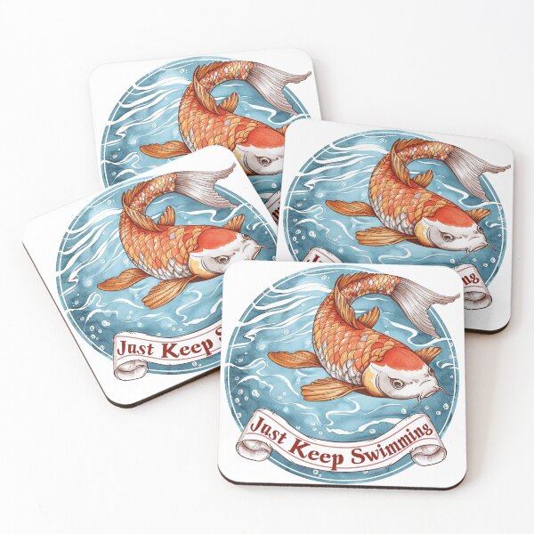 Item preview, Just Keep Swimming Koi Fish designed and sold by SplendidThings.