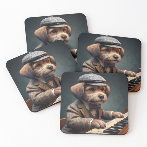 Item preview, Cute pianist dog designed and sold by WalterGomes.