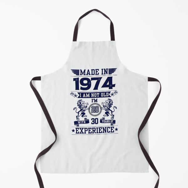 Item preview, MADE IN 1974 I AM NOT OLD I AM 20 WITH 30 YEARS OF EXPERIENCE | Classic Birthday Funny Typographic Art designed and sold by CanvasThread.