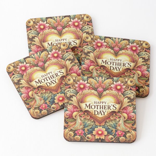 Artikelvorschau, Geschenk für Mütter Muttertag Gold Herz Blumen Blume entworfen und verkauft von Illuministique.