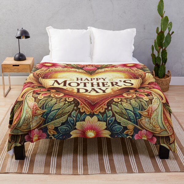 Artikelvorschau, Geschenk für Mütter Muttertag Gold Herz Blumen Blume entworfen und verkauft von Illuministique.