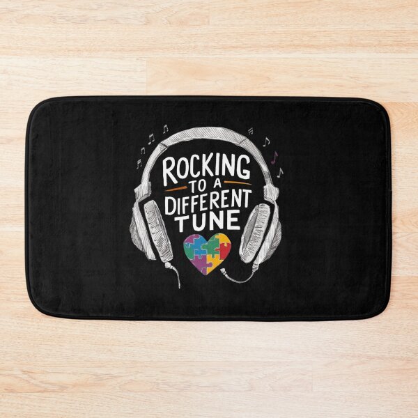 Item preview, Funny Music lover and Autism Awareness Headphones Gift Rocking To A Different Tune Music Autism Awareness Headphones for Awareness Gamers Rocking To A Different Unique Musical Rhythms designed and sold by Kiraz771s.