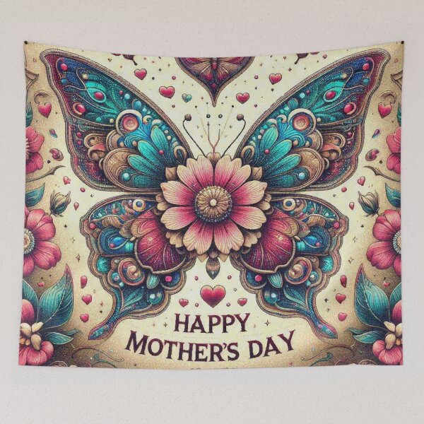 Item preview, Día de la Madre Mariposa Flor Corazón designed and sold by Illuministique.