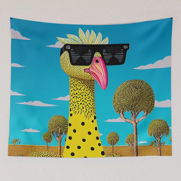 Item preview, Safari Chic: The Ostrich's Gaze 3 designed and sold by ramboe.