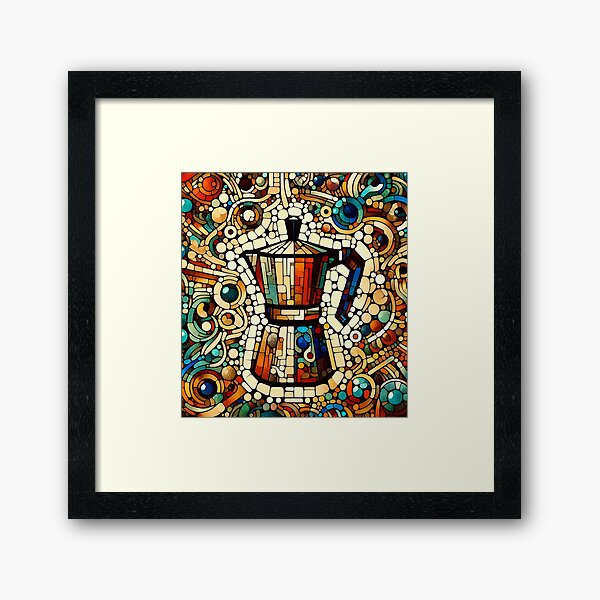Vista previa del artículo con la obra «Una hermosa obra de arte de una cafetera italiana.», diseñado y vendido por The Monkey Desings LLC.