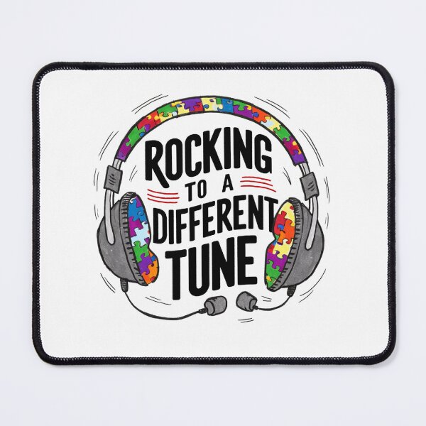 Item preview, Funny Autism Awareness Headphones Gift Rocking To A Different Tune Music Autism Awareness Headphones for Awareness Gamers Rocking To A Different Unique Musical Rhythms designed and sold by Kiraz771s.