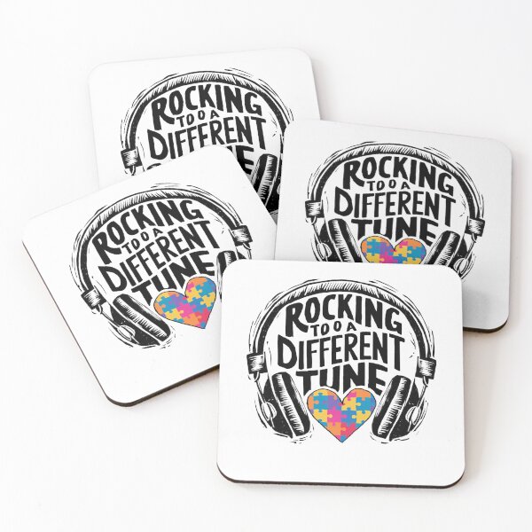 Item preview, Funny Music Autism Awareness Headphones Gift Rocking To A Different Tune Music Autism Awareness Headphones for Awareness Gamers Musical Rhythms designed and sold by Kiraz771s.