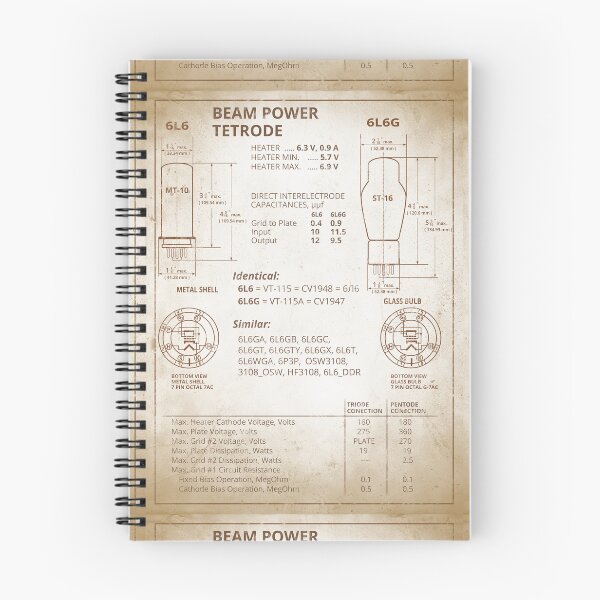 Item preview, 6L6/6L6G Beam Power Tetrode Datasheet in Retro Style designed and sold by tuzlay.