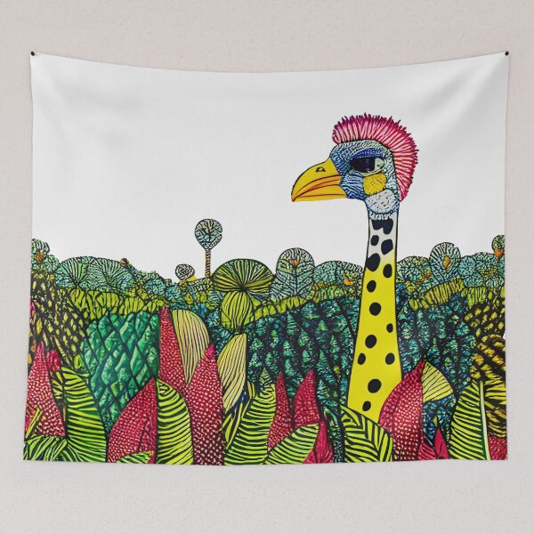 Item preview, Safari Chic: The Ostrich's Gaze 4 designed and sold by ramboe.