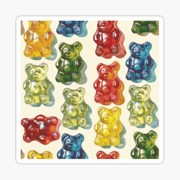 Item preview, Gummy Bears Pattern  designed and sold by lapart.