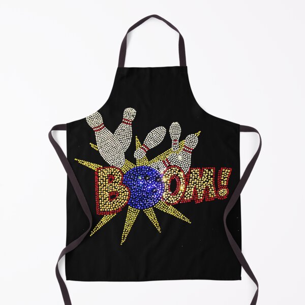 Item preview, Boom BLACK bowling shirt designed and sold by Hippogal.