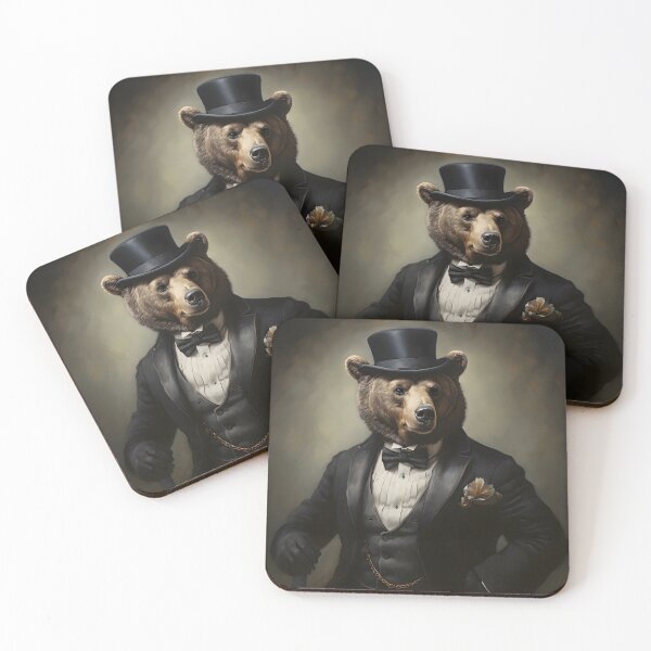 Item preview, Bear Portrait Art designed and sold by ConfettiSkyArt.