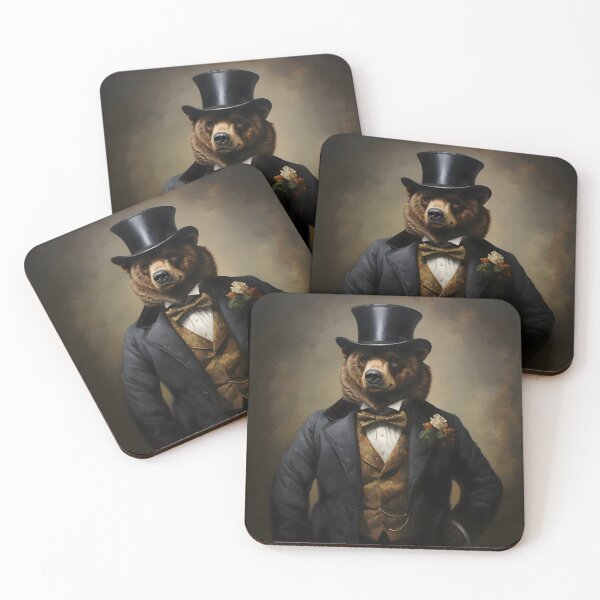 Item preview, Bear Portrait Art designed and sold by ConfettiSkyArt.