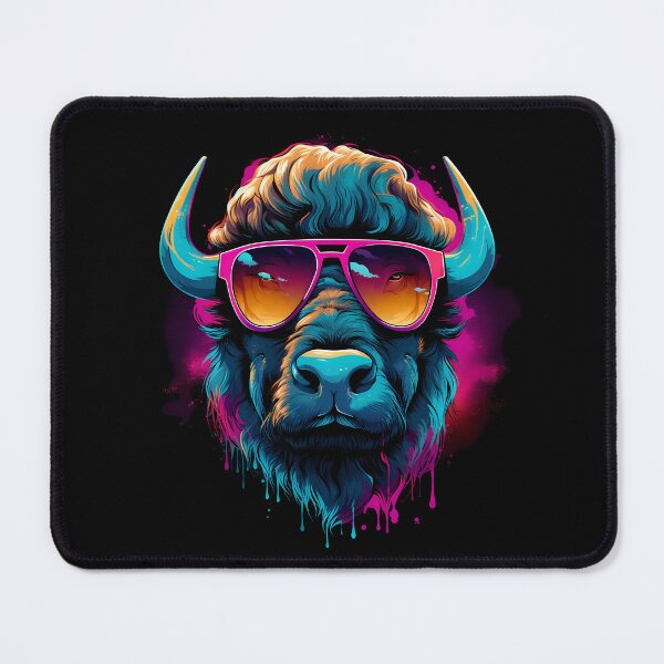 Item preview, Bison with sunglasses designed and sold by DerSenat.
