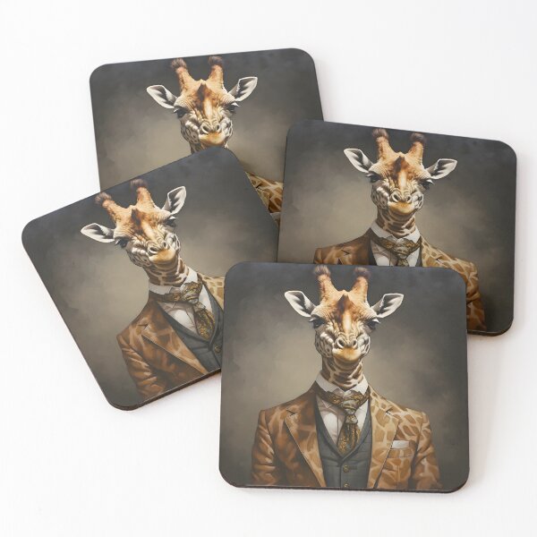 Item preview, Giraffe Portrait Art designed and sold by ConfettiSkyArt.