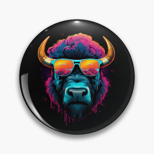 Item preview, Bison with sunglasses designed and sold by DerSenat.