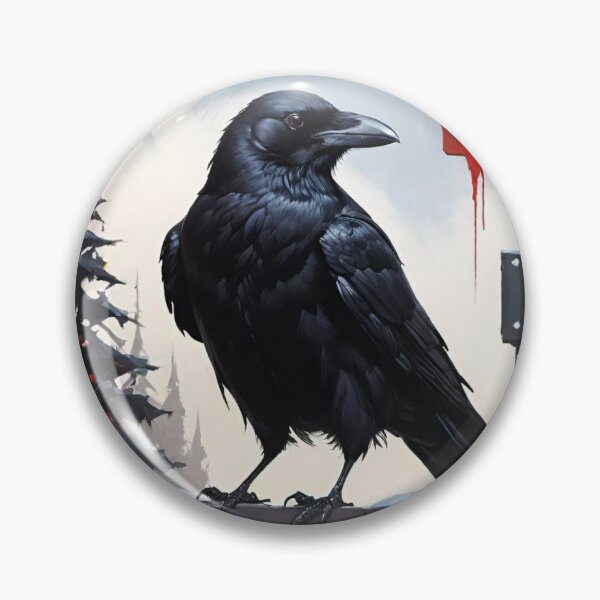 Item preview, Munin crow at Christmas designed and sold by Munin Store.