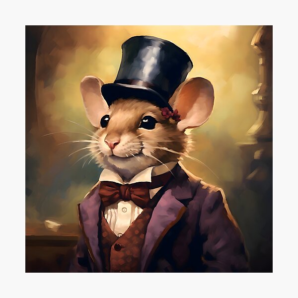 Item preview, Mouse Portrait Art designed and sold by ConfettiSkyArt.
