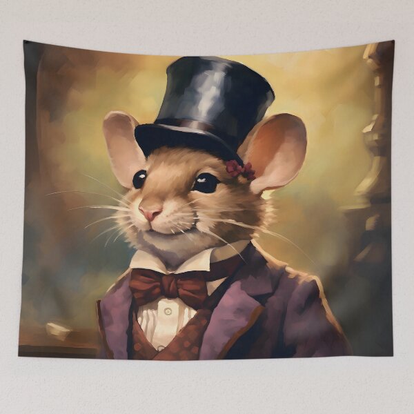 Item preview, Mouse Portrait Art designed and sold by ConfettiSkyArt.