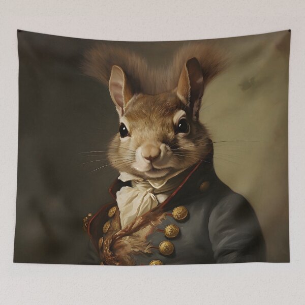 Item preview, Squirrel Portrait Art designed and sold by ConfettiSkyArt.
