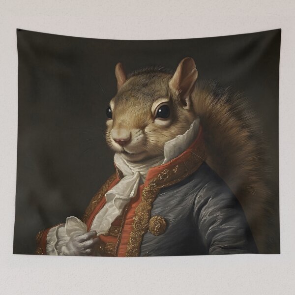 Item preview, Squirrel Portrait Art designed and sold by ConfettiSkyArt.