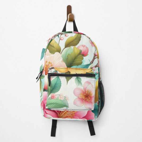 Item preview, Vibrant Spring Pattern with Blooming Flowers and Fresh Foliage designed and sold by AvasArtistic.