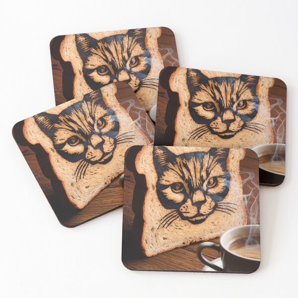 Item preview, Una tostada con la cara de un gato designed and sold by The Monkey Desings LLC.