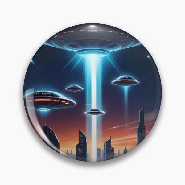 Item preview, Alien Invasion, UFO, Futuristic City, Sci Fi Collection! designed and sold by lonelymoony.