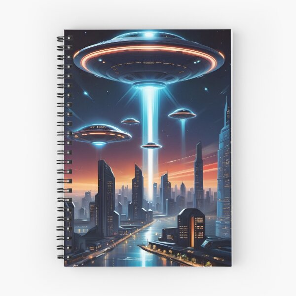 Item preview, Alien Invasion, UFO, Futuristic City, Sci Fi Collection! designed and sold by lonelymoony.