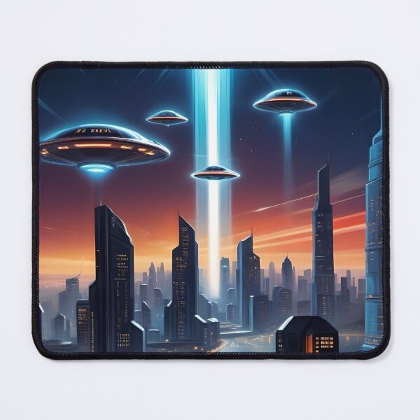 Item preview, Alien Invasion, UFO, Futuristic City, Sci Fi Collection! designed and sold by lonelymoony.