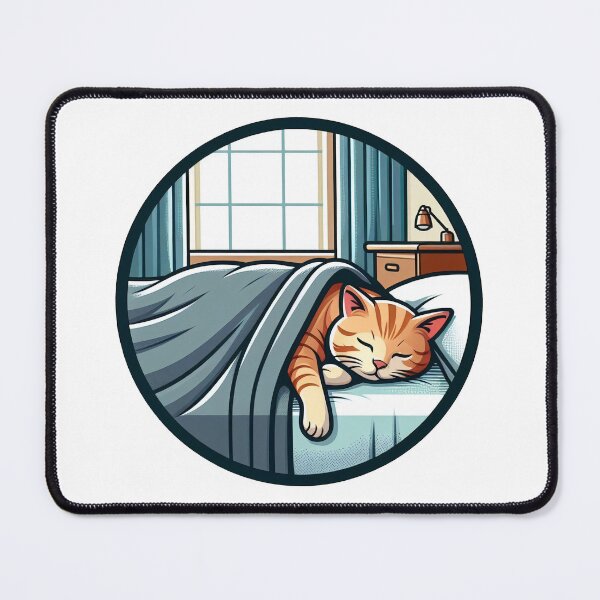 Item preview, Cat Sleeping in Bed designed and sold by stickyfoot.
