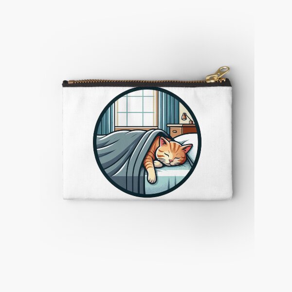 Item preview, Cat Sleeping in Bed designed and sold by stickyfoot.