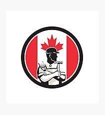 Canadian DIY Expert Canada Flag Icon Photographic Print