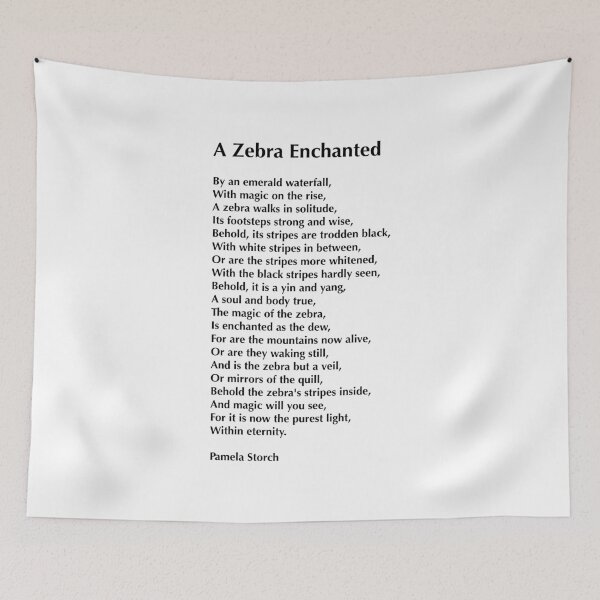 Item preview, A Zebra Enchanted Poem designed and sold by Pamela Storch.