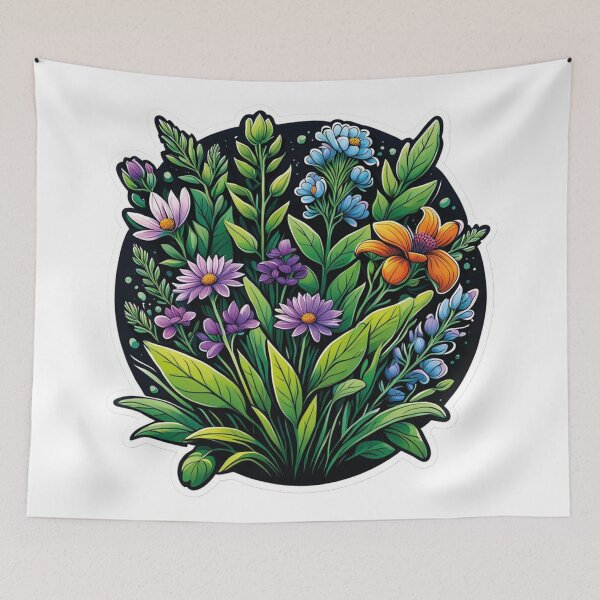 Item preview, Awakening of flowers under the moonlight designed and sold by Ink-Kreativ.