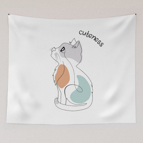 Item preview, Cute kitten |  Cuteness | line art | designed and sold by GeorgetaHere.