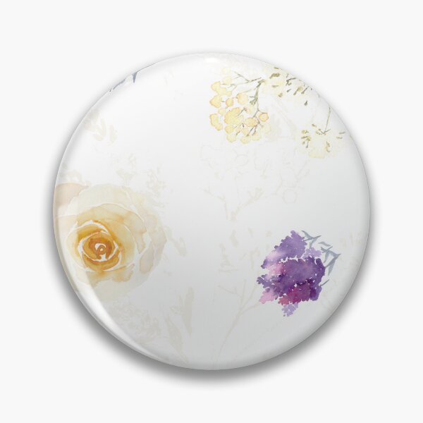 Aperçu de l'œuvre Lavande et roses avec motif de souffle de bébé créée et vendue par Jaana Day.
