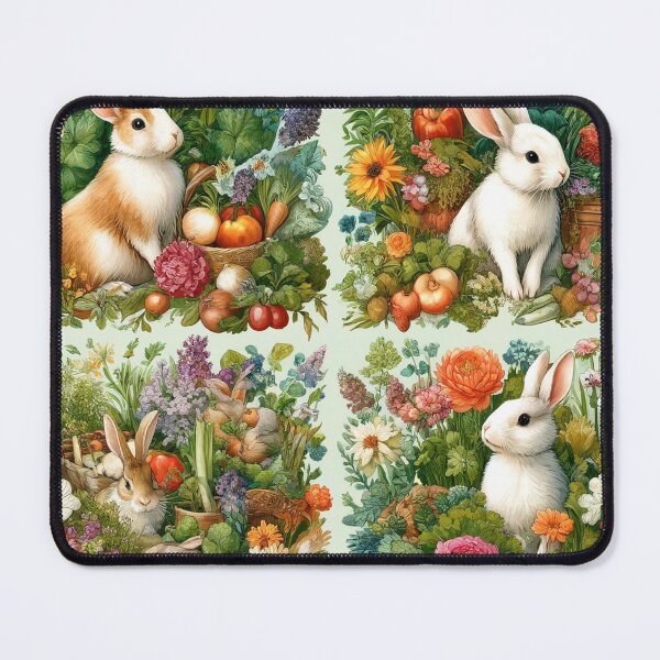 Item preview, Garden Hoppiness: Bunnies & Blooms Rabbit designed and sold by TarotDigital.