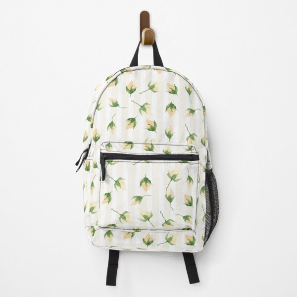 Item preview, Rose Buds Tumble Falling Along Stripes designed and sold by Jaana Day.