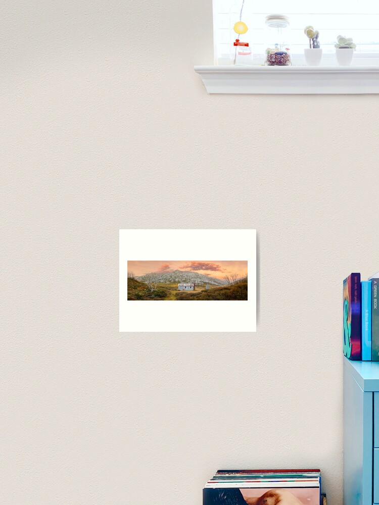 Thumbnail 2 of 3, Art Print, Whites River Hut, Kosciusko, New South Wales, Australia designed and sold by Chockstone.