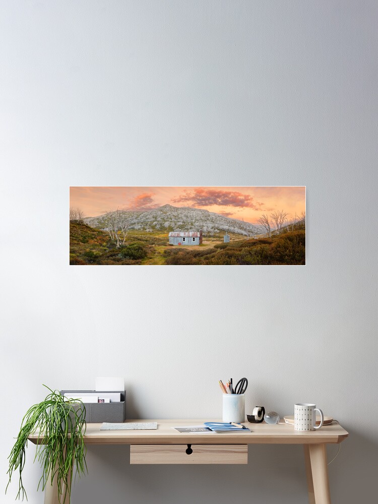 Thumbnail 2 of 3, Poster, Whites River Hut, Kosciusko, New South Wales, Australia designed and sold by Chockstone.